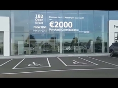 3840Hz Transparent Glass LED Display P3.9 To 7.8mm Waterproof IP65