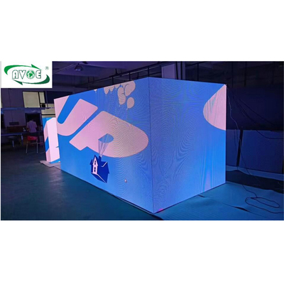P2.604 4K Stage Rental LED Screen Type B Inner Outer Curve Lock System 90°