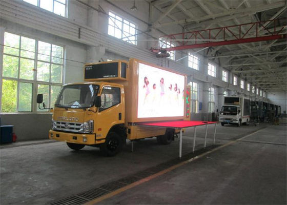 Waterproof P8mm Mobile Truck LED Display Wide Viewing Angle IP65/IP54