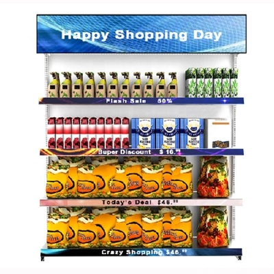 SMD1515 P1.5625 Shelf LED Advertising panel 1000*50mm 30W easy installation