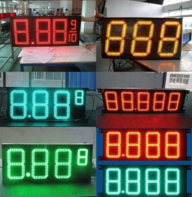 Outdoor 5000mcd 48in Led Gas Price Panel 20W Full Color waterproof dustproof