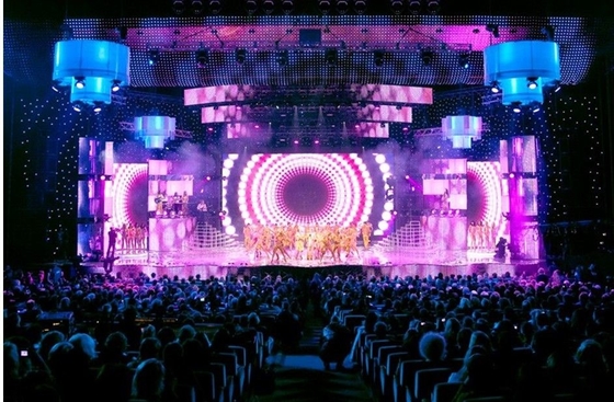 High Definition IP65 LED Backdrop Screen Rental Die Casting Cabinet
