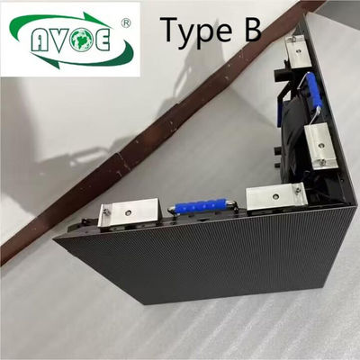 Màn hình LED cho thuê ngoài trời P2.976 Loại B SMD1415 Tủ cong hình khối