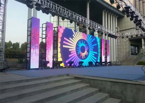 P4.81 Outdoor Rental LED Display No Fan Design Front Maintenance LED screen , External Led Display