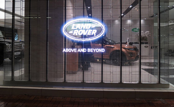 Commercial Center Transparent Glass LED Display Easy Transportation For Touring Shows