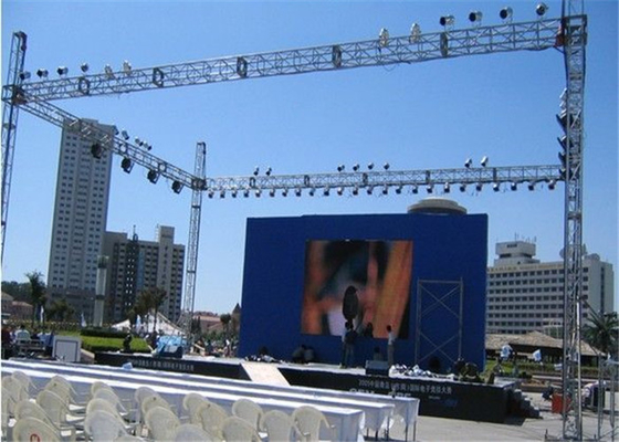 Front Service P4.81 outdoor LED Big Display 6500cd/sqm Jumbotron Screen For Stage Fast Lock Design
